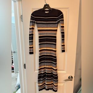 EUC H&M stretch dress with stripes size XS